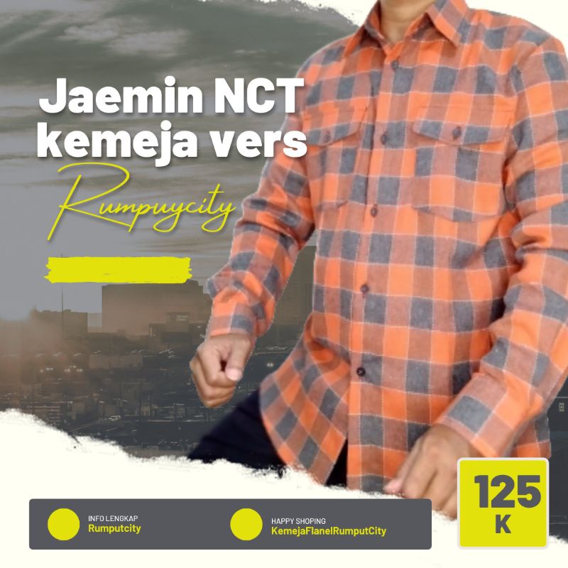Kemeja Flanel Jaemin NCT Kemeja Vers