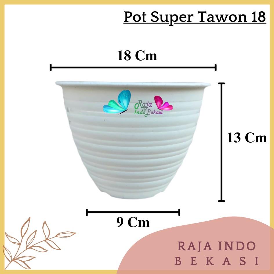 Pot Bunga Tanaman Model Sarang Tawon - Pot Tawon 21cm / Pot Tawon 18cm Putih Hitam Hijau Ungu Kuning