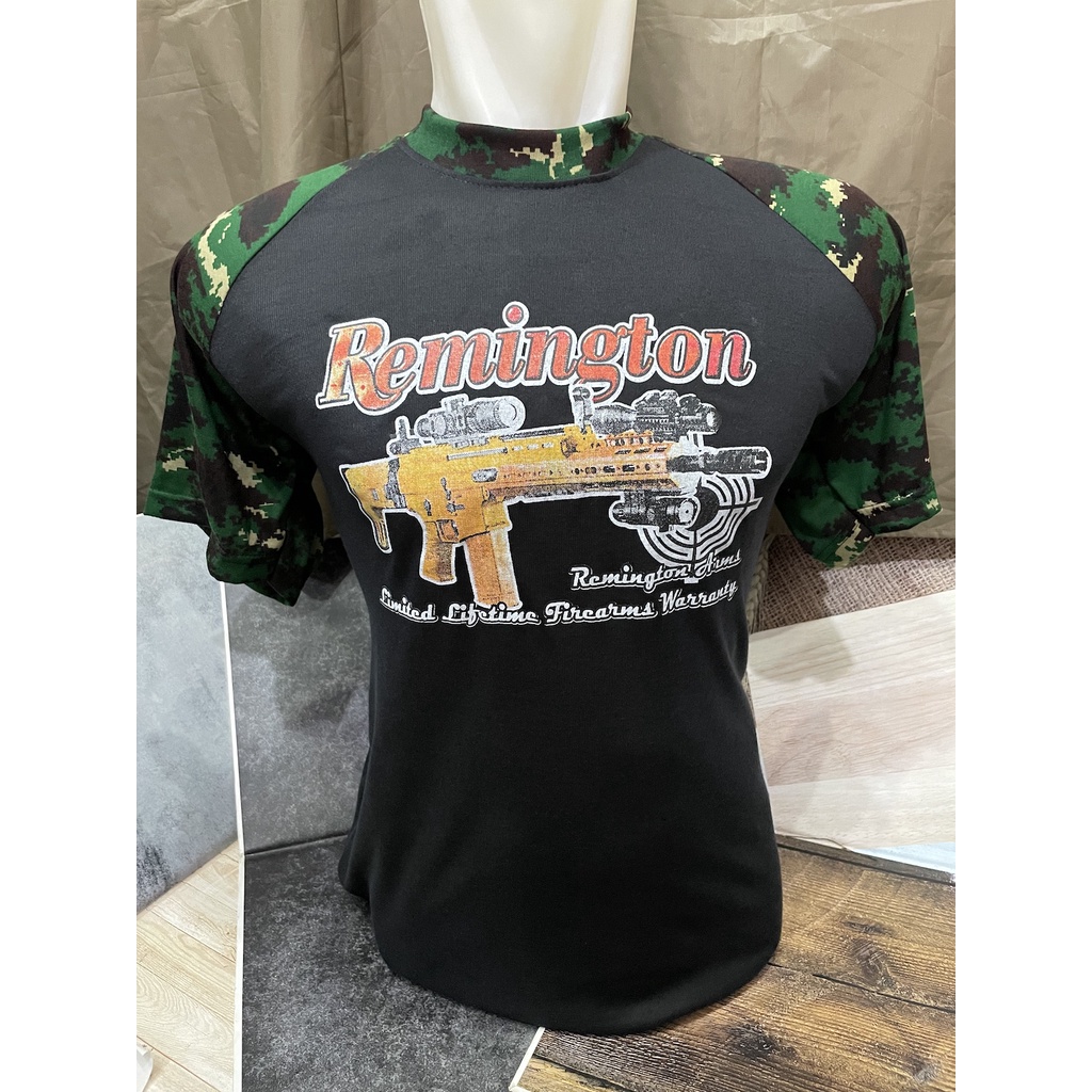 Kaos Raglan NKRI - Kaos Raglan Loreng NKRI Remington - Kaos Loreng NKRI