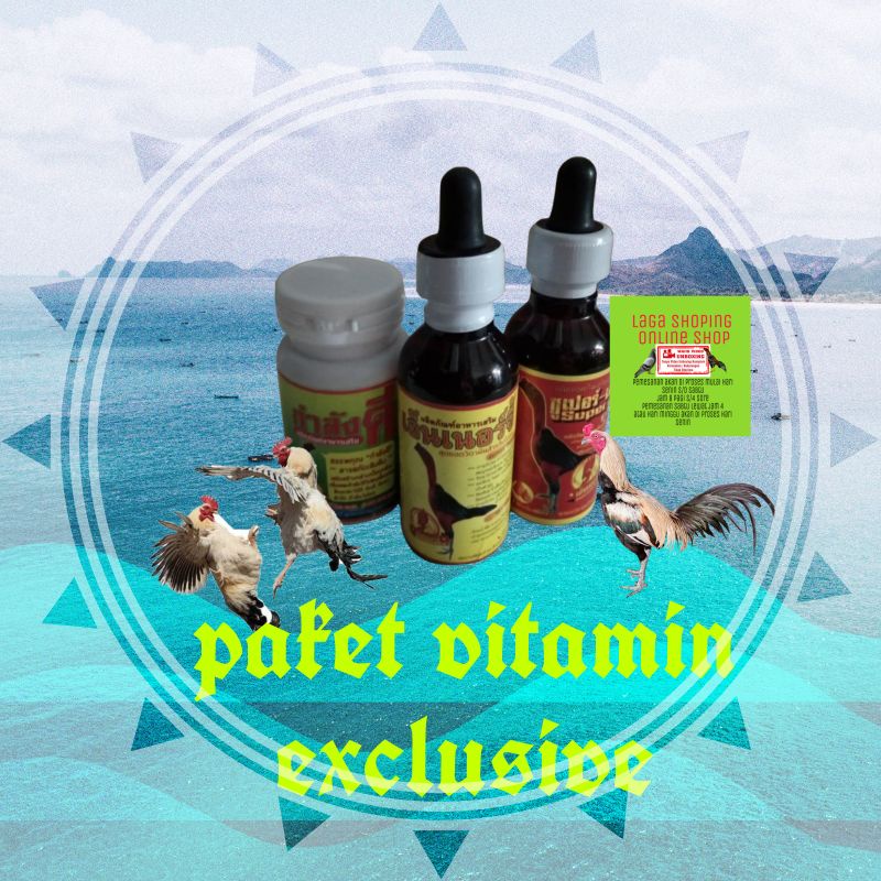 paket exclusive suplemen ayam tarung vitamin bertenaga extra herbal alami impor ori thailand bkk