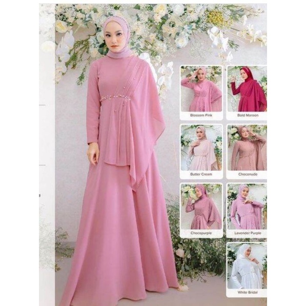 AL MAIDA DRESS _ GAUN MUSLIMAH - GAUN PESTA - GAUN - BAJU - BAJU MUSLIMAH - BAJU PESTA - GAMIS - DRESS - LONG DRESS - GAUN PESTA MUSLIMAH - GAUN MUSLIMAH BUSUI - GAUN MUSLIMAH BUMIL - DRESS BUSUI - GAUN WISUDA