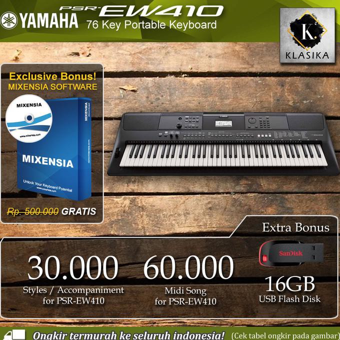 Terlaris  PSR EW410 / PSREW410 / EW 410 Keyboard Garansi Resmi Yamaha Sale