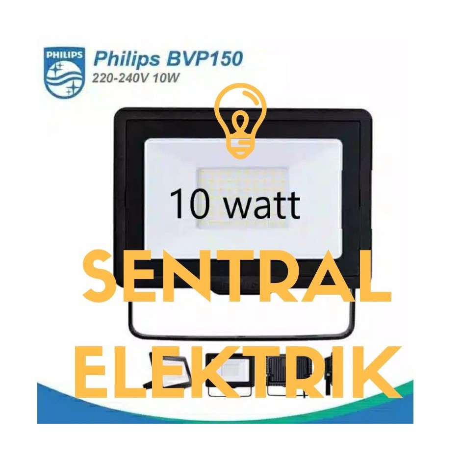 Kap lampu sorot led taman 10 watt 10watt 10 w Philips Floodlight bvp150 bvp 150 outdoor