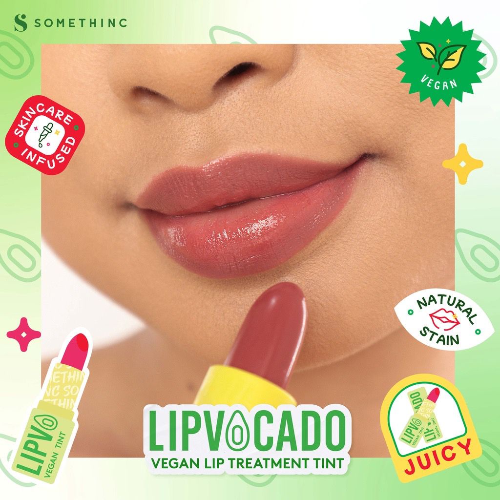 SOMETHINC Lipvocado Vegan Lip Treatment Tint -Lip Balm Warna