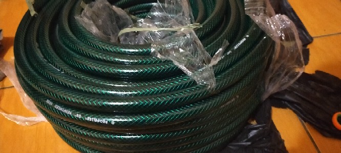 Selang Air Benang Hijau Rhinoceros 5/8 50meter Selang Air Taman Selang Air Elastis