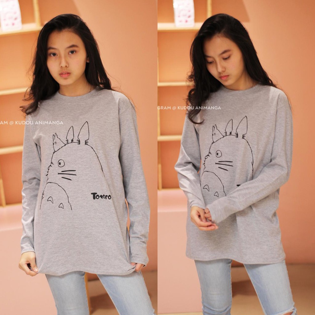 Longsleeve The Neighbourhood Totoro Grey Kawaii