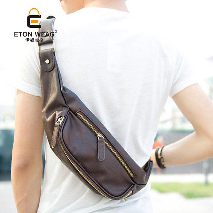 Men's Leather Waist Bag