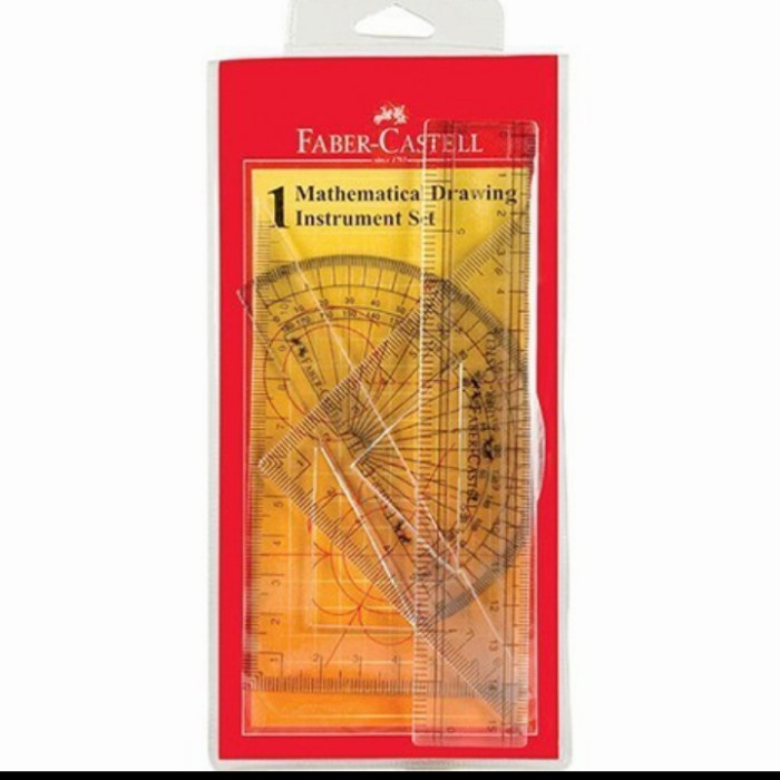 

Promo Faber Castell Mathematical Drawing Instrument /Penggaris Matematika Sale!!!