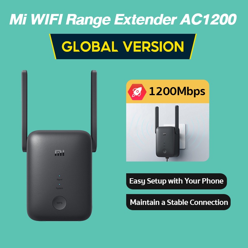 Xiaomi Mi Wifi Range Extender Pro Mi WIFI Repeater Pro Mi Wifi Amplifier Pro Penguat Sinyal Wifi-1200Mbps