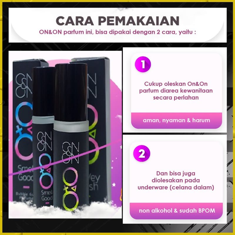 PARFUME ON &amp; ON PARFUME ROLL ON PARFUM MISS V (Garansi Uang Kembali Jika Produk Palsu)