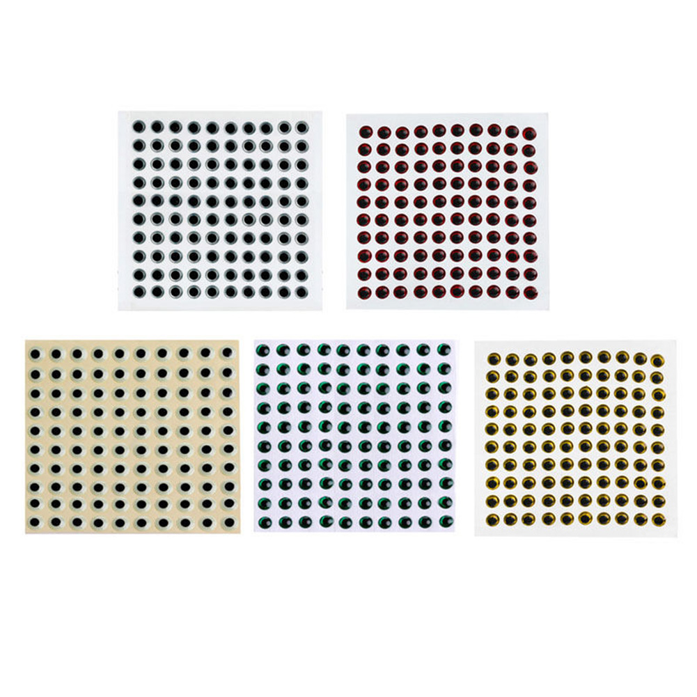 [Jianxin] 100pcs Mata Ikan 3d Holografik Ukuran 3-9mm