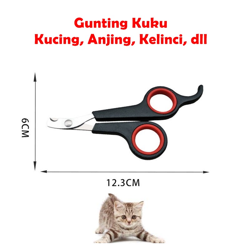 Gunting Kuku Kucing Anjing Pet Nail Clipper Stainless Steel Gunting Kuku Hewan Peliharaan