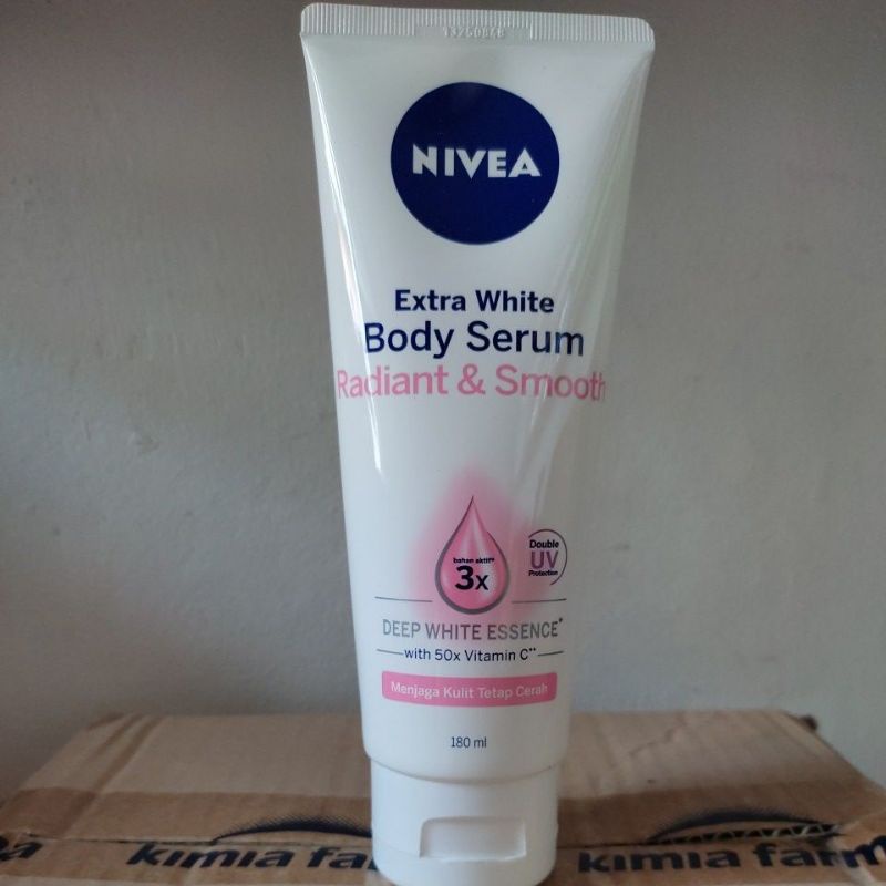 Nivea body serum radiant &amp; smooth 180ml.