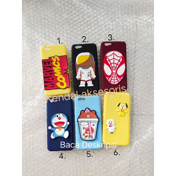 Case advan G2 kompatibel karakter Apple 3d softcase casing silikon