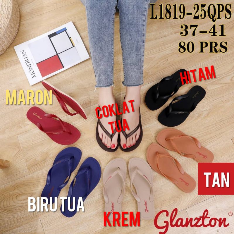 Sandal jepit glanston 1819 DOFF - sandal jepit jelly wanita