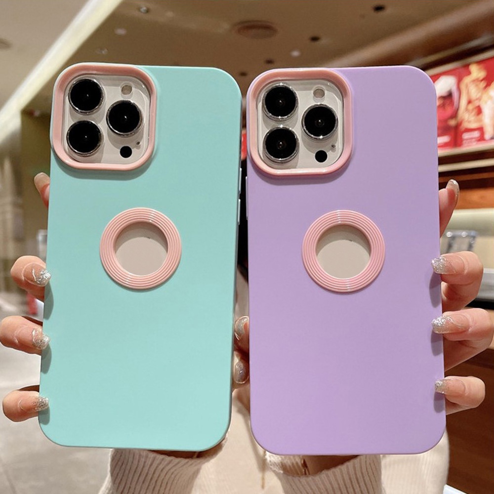 3 in 1 Soft Case Silikon Warna Permen Untuk iPhone 13 12 11 Pro MAX XS MAX XR X 6 7 8 Plus 2 3