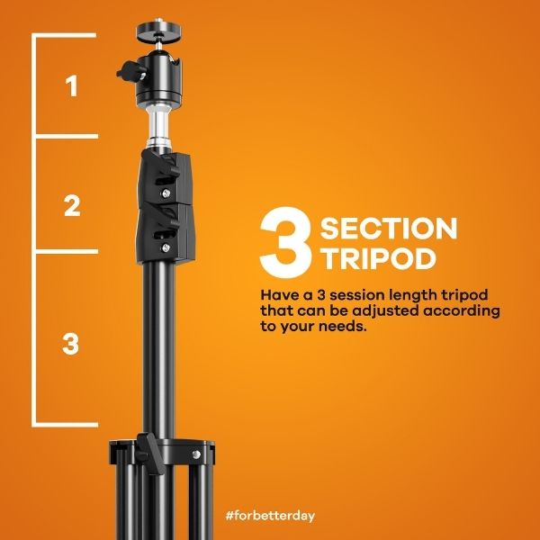 Tripod HP Kamera Webcam JETE H7 - Garansi 2 Tahun Rusak Tukar Baru