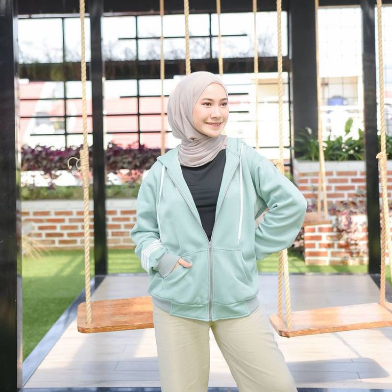 SWEATER ZIPPER POLOS TEBAL ZOPY/terbaru/termurah/pria dan wanita bahan fleece