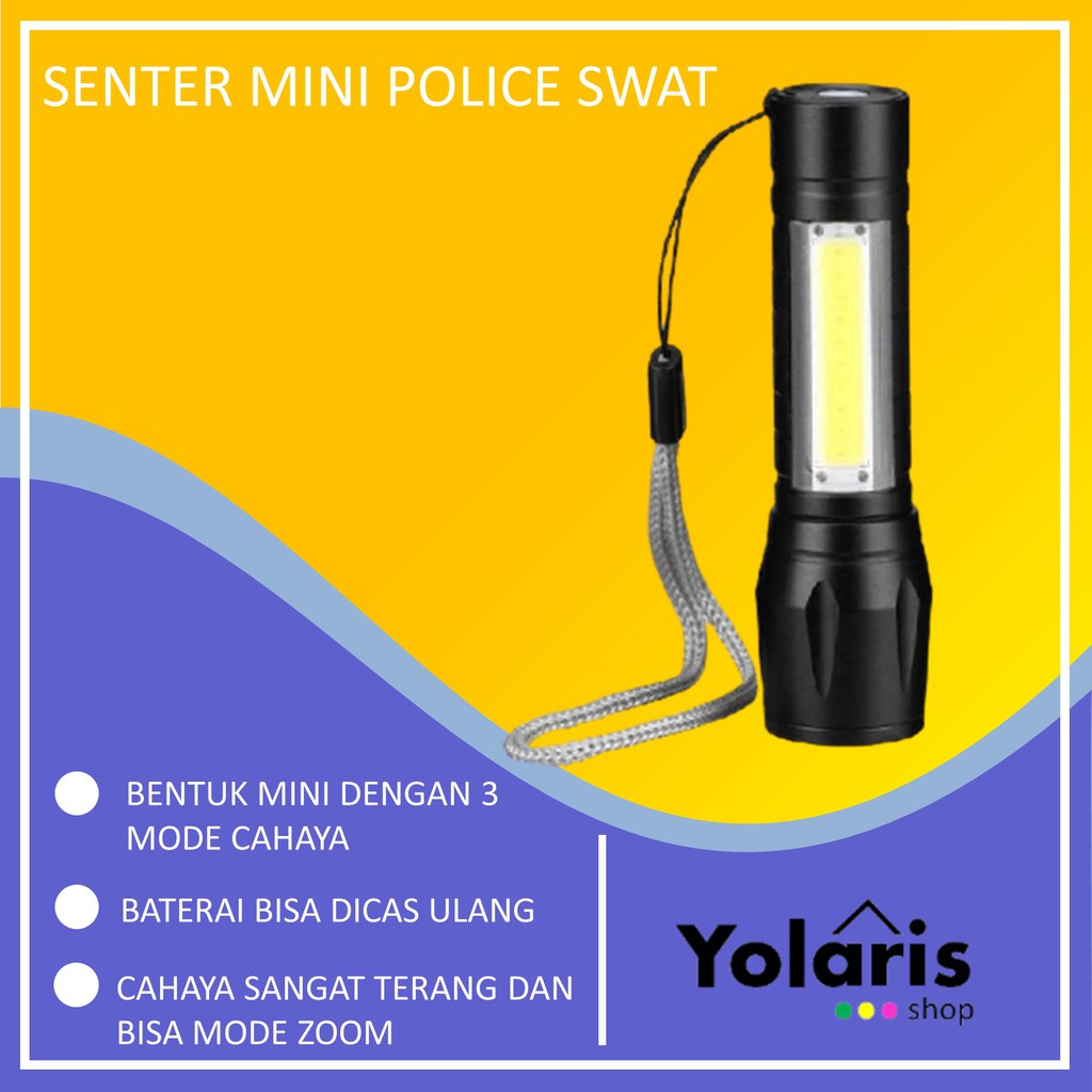 Senter mini police swat super terang