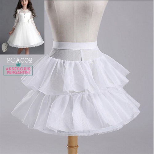 [BISA COD] PETIKUT KAWAT GRADE A PREMIUM PETTICOAT ANAK ROK PENGEMBANG 3 RING PCA002