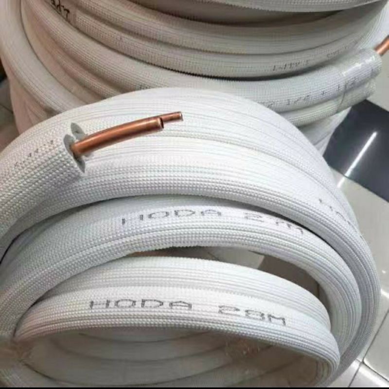 PIPA AC HODA 1/4 × 3/8 untuk ac 1/2pk - 1pk meteran HD - 2330 pesan 1=1mtr