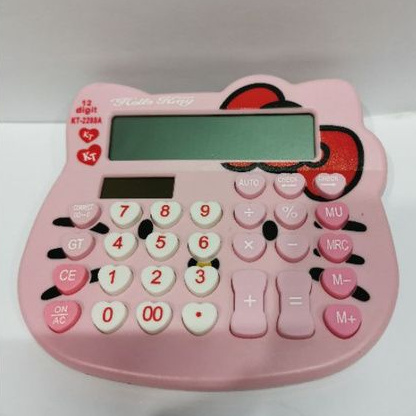 Kalkulator HELLO KITTY pink 12digit calculator hellokitty KT-2288