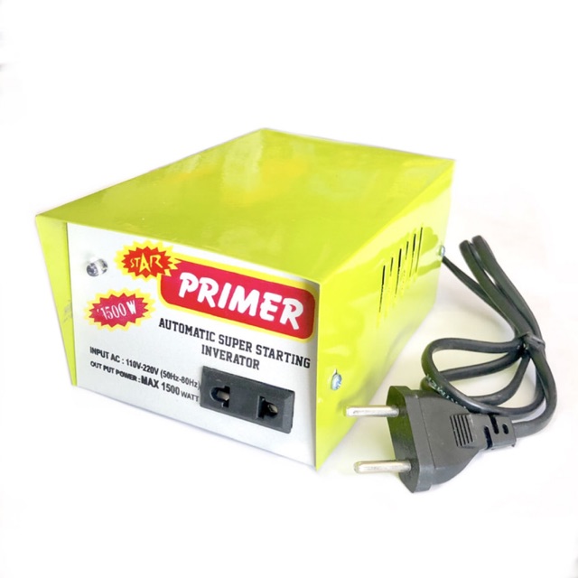 Inverator Primer 1500W | Penahan Daya Anti Jeglek