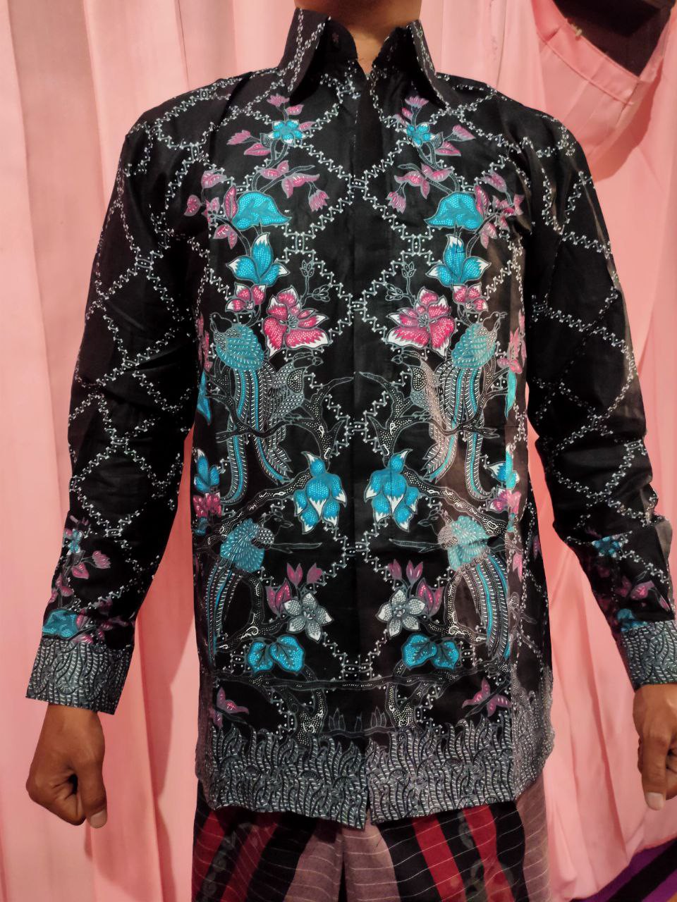 Kemeja Batik Semi Sutra Shyntetic Premium Exclusive Puring Istimewa Bahu Pakai Busa