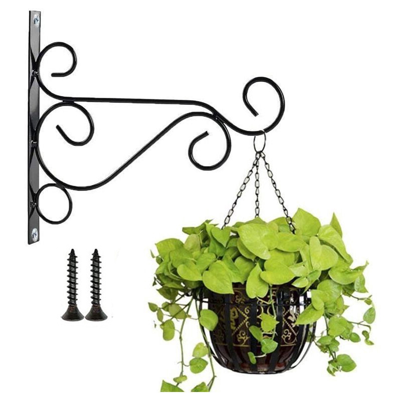 Lampu Taman Besi Tanaman Gantungan Hooks Pot Hook Holder Wall Decor Nordic Tempel Dinding Gantung Metal Hanging Basket Bracket