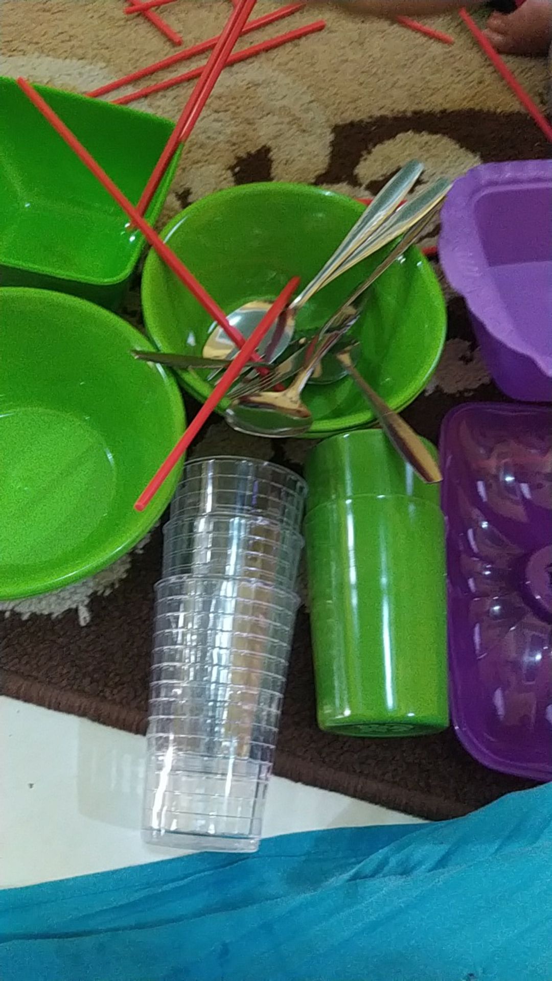 Tempat Sayur| Kotak Makanan Tutup Serbaguna 3pcs