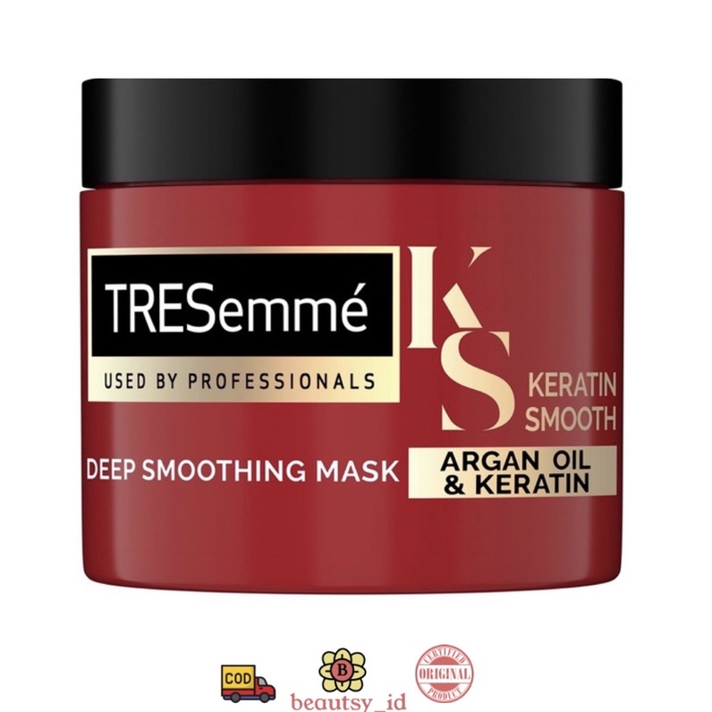 Tresemme Keratin Smooth Deep Smoothing Hair Mask Hairmask Original BPOM COD 180ml