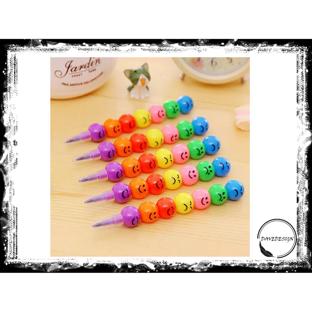 

davedesign - Colouring Pensil Smiley / Pensil 7 Warna