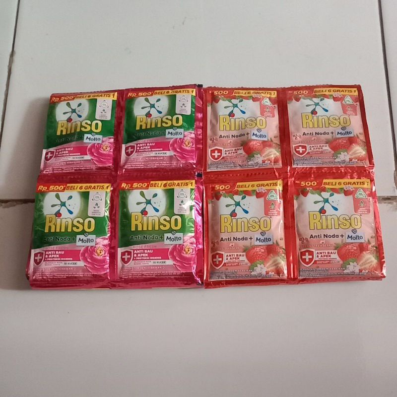 Rinso cair 500an 12 sachet