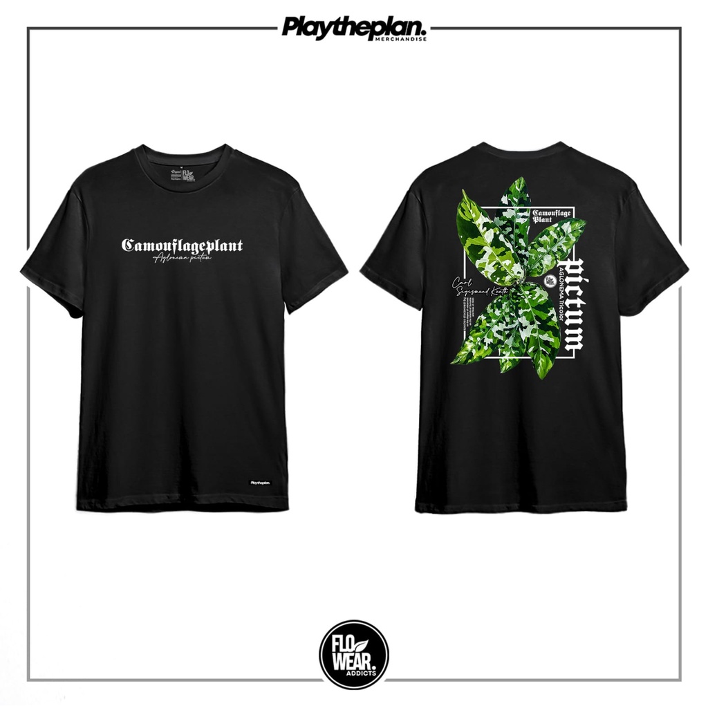 T-Shirt / Kaos Tanaman AGLAONEMA PICTUM TRICOLOR
