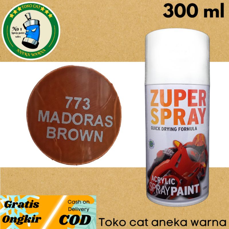 cat semprot 300cc madoras brown coklat pramuka zuper spray produk dari rj london spray paint pilok pilox