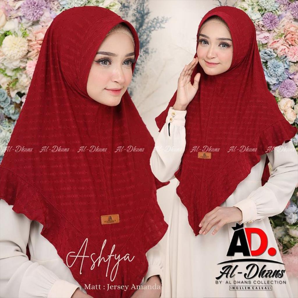 (Original Al-Dhans) Bergo Ashfya by Al-Dhans - Jersey Amanda