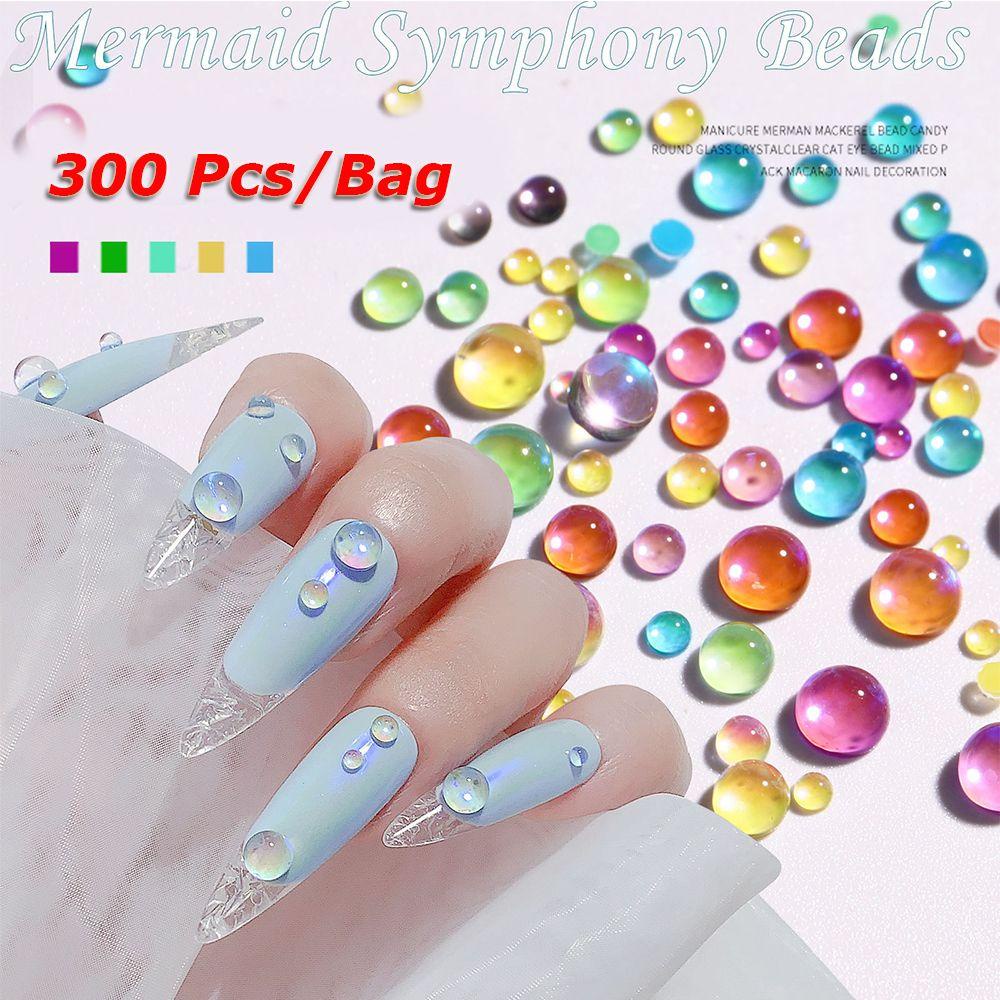 Nanas 300Pcs/tas Kuku Rhinestones Permata Art Strass Nail Stone Ukuran Campur Symphony