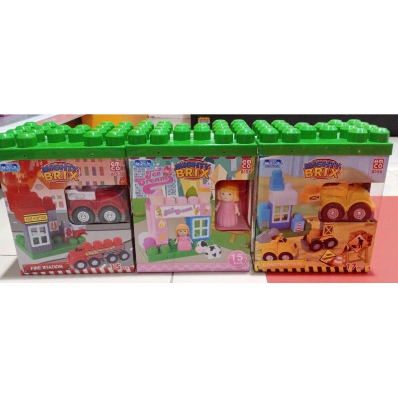 Mighty Brix Fire Station Ice Cream Construction