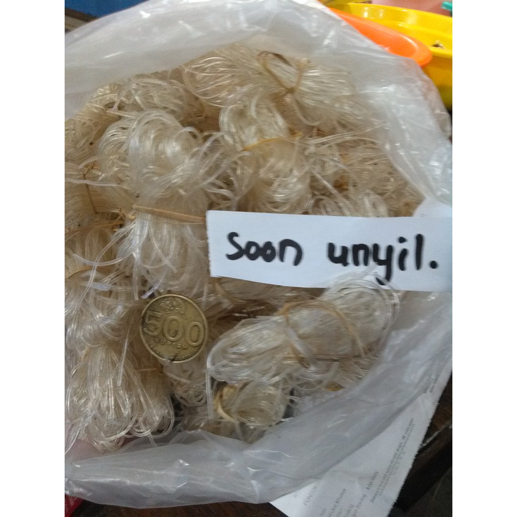 

250gram mie sohun atau soon unyil iketan kecil kecil seukuran jempol tangan
