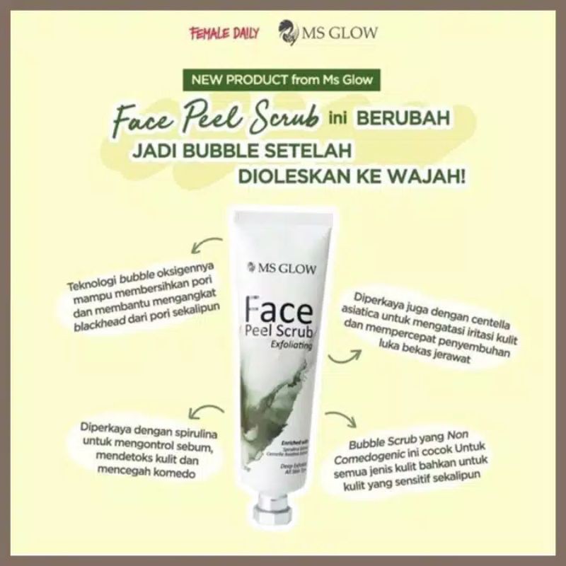 MS GLOW FACE PEEL SCRUB