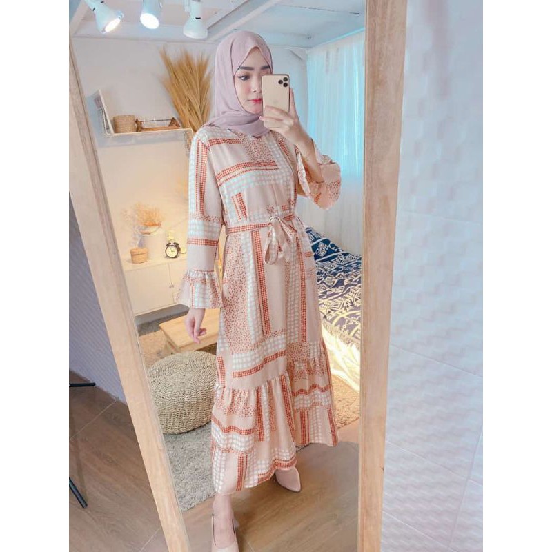 Gamis Rinda Maxi Motif / Terbaru