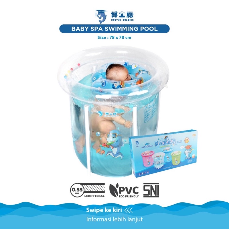 DOCTOR DOLPHIN Baby Spa Swimming Pool DD02502 - Kolam spa bayi