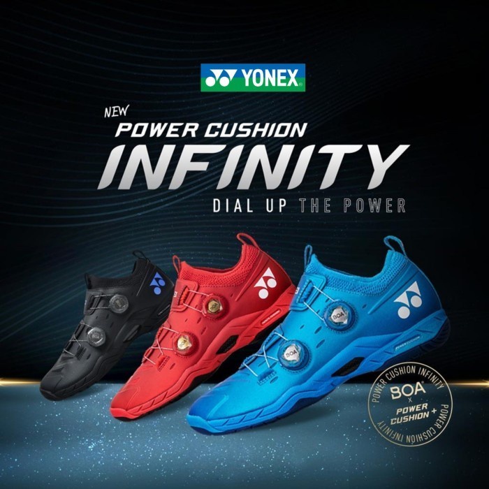 New Sepatu Badminton Yonex Power Cushion BOA Infinity 2