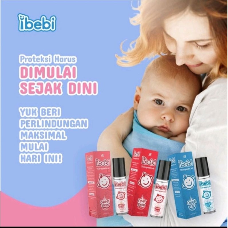 IBEBI THERAPEUTIC OIL MINYAK ESSENSIAL MINYAK HERBAL BAYI 8ML