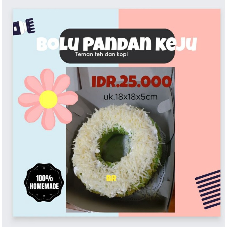 

Bolu Pandan keju bakar oleh oleh jakarta