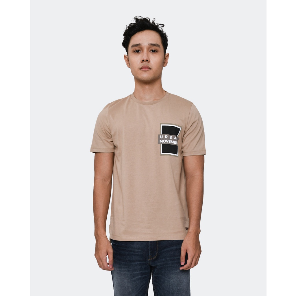 MANZONE Kaos lengan pendek TEXAS-BEIGE