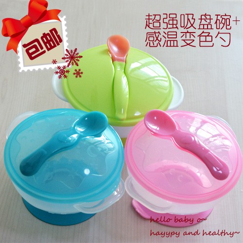 Suction Bowl Mangkok Bayi anti tumpah baby kids balita bonus sendok