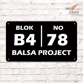 

Nomor Arkilik 30x17cm Proses Nomer Acrylic Laser Cutting Warna
