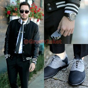 Jaket Varsity/Baseball +Kulit Big Size