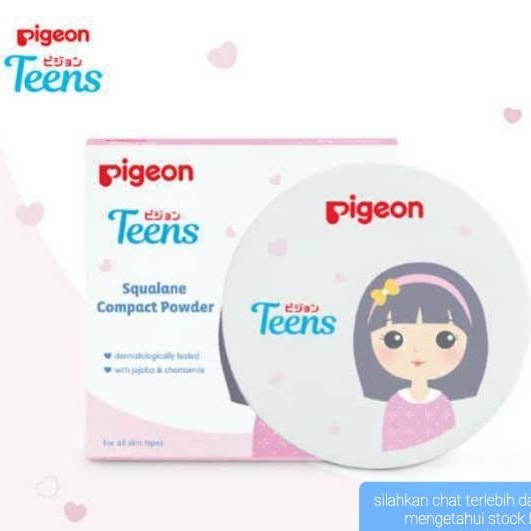 PIGEON TEENS COMPAT POWDER SQUALANE 14GR BEDAK PADAT REMAJA KOSMETIK